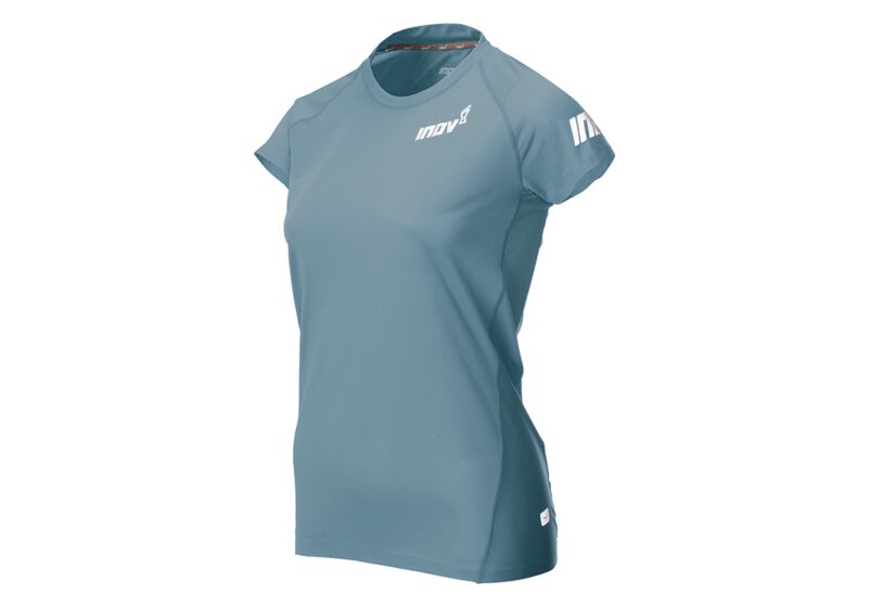 Koszulka Inov-8 Base Elite Short Sleeve Damskie Niebieskie Szare CGX-490365